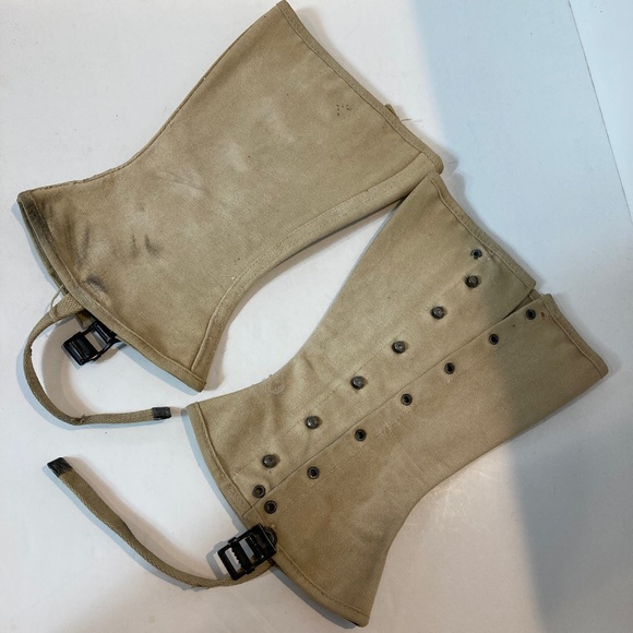 Vintage Navy Military uniform spats - Picture 1 of 10